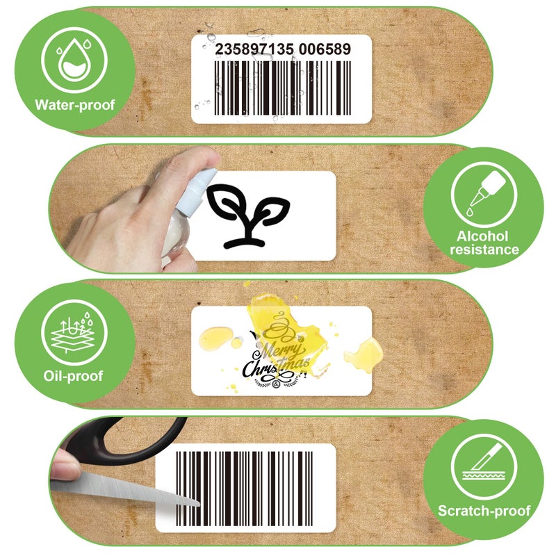 Nelko Genuine 2"" x 1"" Direct Thermal Label, Self-Adhesive Barcode Labels Compatible with Nelko PL70E Label Printers, No BPA & BPS, 1000 Labels (Commercial Grade) - Image 4